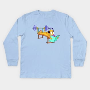 Fitness CatDog Kids Long Sleeve T-Shirt